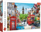 Puzzle Trefl Ulica Londynu 1000 elementów (5900511105575) - obraz 1