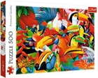 Puzzle Trefl Kolorowe ptaki 500 elementów (5900511373288) - obraz 1