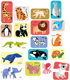 Puzzle do pary CzuCzu Dzikie zwierzęta 36 elementów (5902983492566) - obraz 3