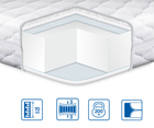 Матрас ортопедический EUROSLEEP SIMPLEX STRONG 140x200 см трикотаж