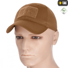 Бейсболка Тактична M-Tac Flex Ріп-Стоп Velcro Coyote Brown Size S/M - изображение 1