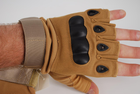 Тактичні рукавички без пальців 9064_M_Beige - зображення 2