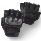 Тактичні рукавички без пальців 9050_M_Black - зображення 1