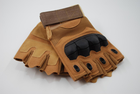 Тактичні рукавички без пальців 9050_XL_Beige - зображення 2