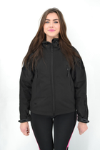 Тактическая женская куртка Eagle Soft Shell с флисом Black S - изображение 5