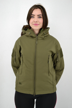 Тактическая женская куртка Eagle Soft Shell с флисом Green Olive L - изображение 7