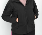 Тактична жіноча куртка Eagle Soft Shell з флісом Black M - зображення 9