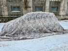 Маскувальна сітка 6х8м для автомобіля, пікапа, позашляховика та техніки "Зимовий степ" - зображення 11