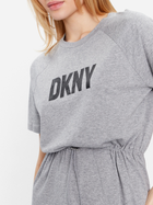 Сукня-футболка міді жіноча літня DKNY DKNYP1BD7EGQ-V5L L Сіра (794278735329) - зображення 3