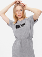 Damska sukienka-koszulka midi letnia DKNY DKNYP1BD7EGQ-V5L S Szara (794278903537) - obraz 4