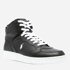 Sneakersy męskie skórzane wysokie Polo Ralph Lauren PRL809877680002 44 Czarne (3616538580296) - obraz 2