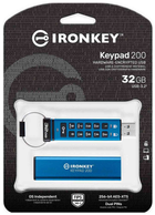 Флеш пам'ять USB Kingston IronKey Keypad 200 32GB USB 3.2 (740617330083) - зображення 3