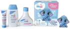 Zestaw Sebamed Bib Layette Pieniący żel do kąpieli 200 ml + Mleko do ciała 200 ml + Balsam-krem 50 ml + Lalka (8425091121878)