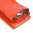 Мешок спальный спасательное лавсановое одеяло Orange - изображение 6
