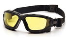 Тактичні окуляри Pyramex i-Force Slim із ущільнювачем Anti-Fog жовті - зображення 1