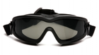 Тактичні окуляри Pyramex V2G-Plus XP із ущільнювачем Anti-Fog чорні - зображення 2