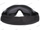 Тактичні окуляри DEMEYSIS військові вітрозахисні 3 лінзи Black - зображення 8
