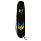 Нож Victorinox Spartan Ukraine 91 мм Чорний Тризуб готичний синьо-жовтий (1.3603.3_T0636u) - изображение 4