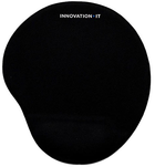 Килимок для миші з подушкою під зап'ястя Innovation IT GEL Mouse Pad Black (120839-IIT)