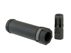 Глушитель QD 126mm с пламягасителем - Black (для страйкбола) - изображение 4