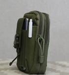 Тактическая сумка на пояс, подсумок, органайзер Олива D3-PRM-1 - изображение 4