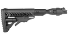 Приклад FAB M4 з амортизатором для AK 47, полімер, чорний - зображення 5