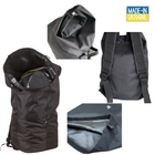 Баул-рюкзак влагозащитный тактический, вещевой мешок на 65 литров Чёрный MELGO - изображение 3