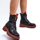 Жіночі зимові черевики високі La.Fi 250045OR-LA 40 Чорні (5905677033168) - зображення 5
