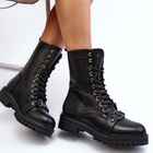 Жіночі черевики високі Belluxe 37 Чорні (5905677026344) - зображення 8