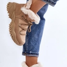 Жіночі зимові черевики високі Cresandi 36 Бежеві (5905677025538) - зображення 7