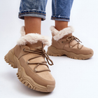 Жіночі зимові черевики високі Cresandi 40 Бежеві (5905677025576) - зображення 5