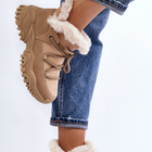 Жіночі зимові черевики високі Cresandi 40 Бежеві (5905677025576) - зображення 7