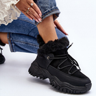 Жіночі зимові черевики високі Cresandi 38 Чорні (5905677025484) - зображення 8