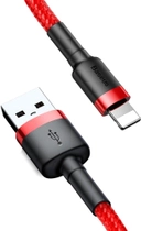 Kabel Baseus Cafule Cable USB For iP 2 A 3 m Red/Red (CALKLF-R09) - obraz 3