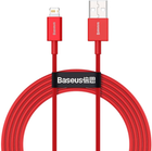 Kabel Baseus Superior Series Fast Charging Data Cable USB to iP 2.4 A 1 m Red (CALYS-A09) - obraz 1