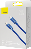 Kabel Baseus Crystal Shine Series Fast Charging Data Cable Type-C to iP 20 W 2 m Blue (CAJY000303) - obraz 8