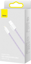 Kabel Baseus Dynamic Series Fast Charging Data Cable USB to iP 2.4 A 2 m Purple (CALD000505) - obraz 2