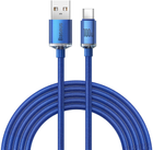Kabel Baseus Crystal Shine Series Fast Charging Data Cable USB to Type-C 100 W 2 m Blue (CAJY000503) - obraz 1