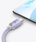 Kabel Baseus Crystal Shine Series Fast Charging Data Cable USB to Type-C 100 W 2 m Purple (CAJY000505) - obraz 7