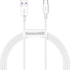 Kabel Baseus Superior Series USB to Type-C 66 W 1 m White (CATYS-02) - obraz 1