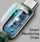Kabel Baseus Display Fast Charging Data Cable USB to Type-C 66 W 1 m Green (CASX020006) - obraz 5