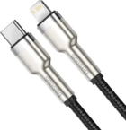 Kabel Baseus Cafule Series Metal Data Cable Type-C to iP PD 20 W 2 m Black (CATLJK-B01) - obraz 2