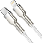 Kabel Baseus Cafule Series Metal Data Cable Type-C to iP PD 20 W 2 m White (CATLJK-B02) - obraz 2
