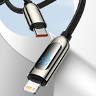 Kabel Baseus CATLSK USB3.1 Type-C M-Lightning m 20 W z wyświetlaczem 2 m Black (CATLSK-A01) - obraz 5