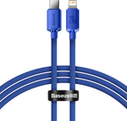 Kabel Baseus Crystal Shine Series Fast Charging Data Cable Type-C to iP 20 W 1.2 m Blue (CAJY000203) - obraz 1