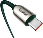 Kabel Baseus Display Fast Charging Data Cable Type-C to Type-C 100 W 2 m Green (CATSK-C06) - obraz 4