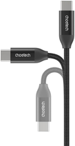 Kabel Choetech USB Type-C - USB Type-C 1.2 m Gen2 240 W (XCC-1035) - obraz 2
