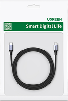 Kabel Ugreen US535 USB Type-C to USB Type-C PD 1 m Dark gray (6941876213115) - obraz 4