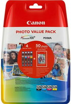 Набір чорнил Canon CLI-526 Cyan/Magenta/Yellow/Black (8714574630984) - зображення 1