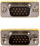 Adapter Akyga D-SUB 15-pin - D-SUB 15 pin M/M Silver (5901720131256) - obraz 1